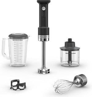KitchenAid Go™ Cordless Hand Blender with Accessories - Black Matte - Battery Not Included