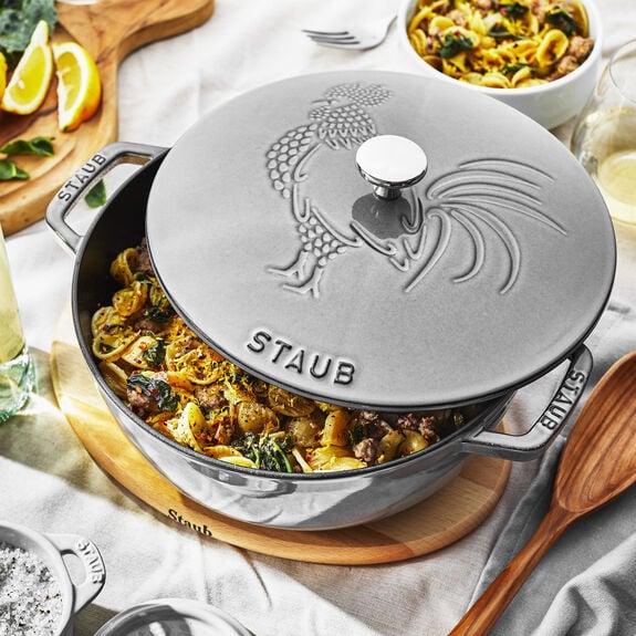 STAUB Cast Iron Round French Oven Cocotte - 3.6L / Rooster — Cookery