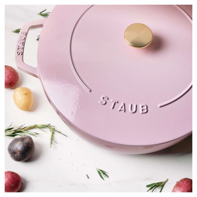 Staub Cast Iron Round French Oven 4.8 L - Sorbet rose