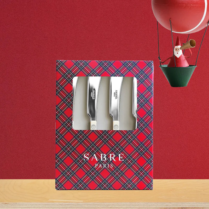 Sabre French Red Tartan Spreaders - Set of 4