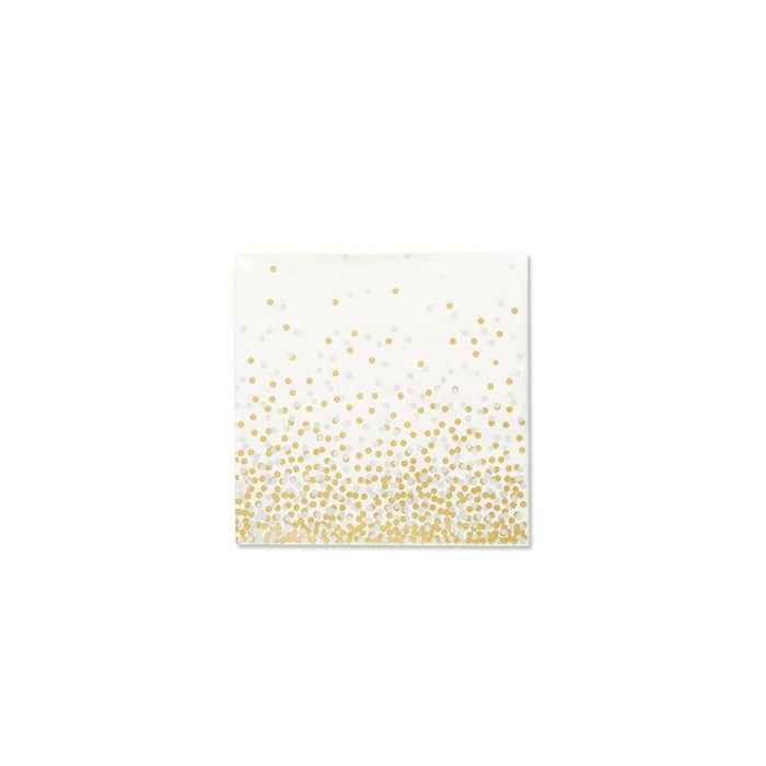 Harman Confetti Lunch Napkin 20Pk - Metallic