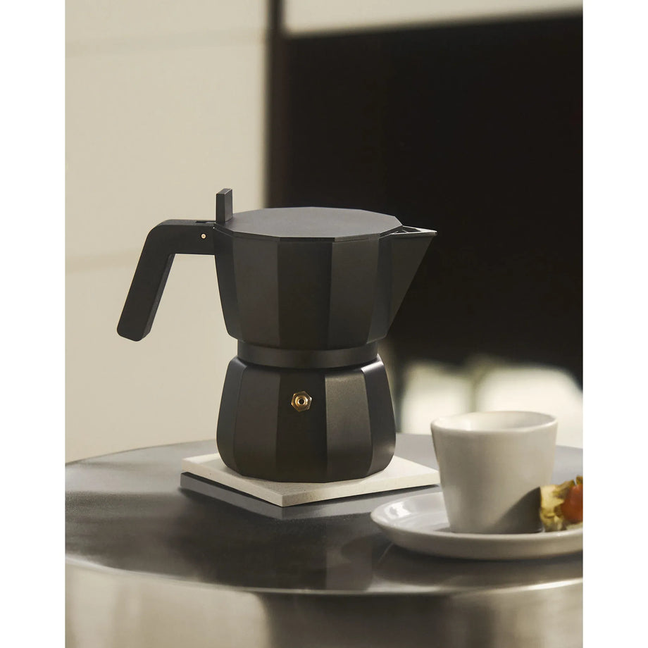 Alessi Moka Espresso Coffee Maker – 6 Cup Black