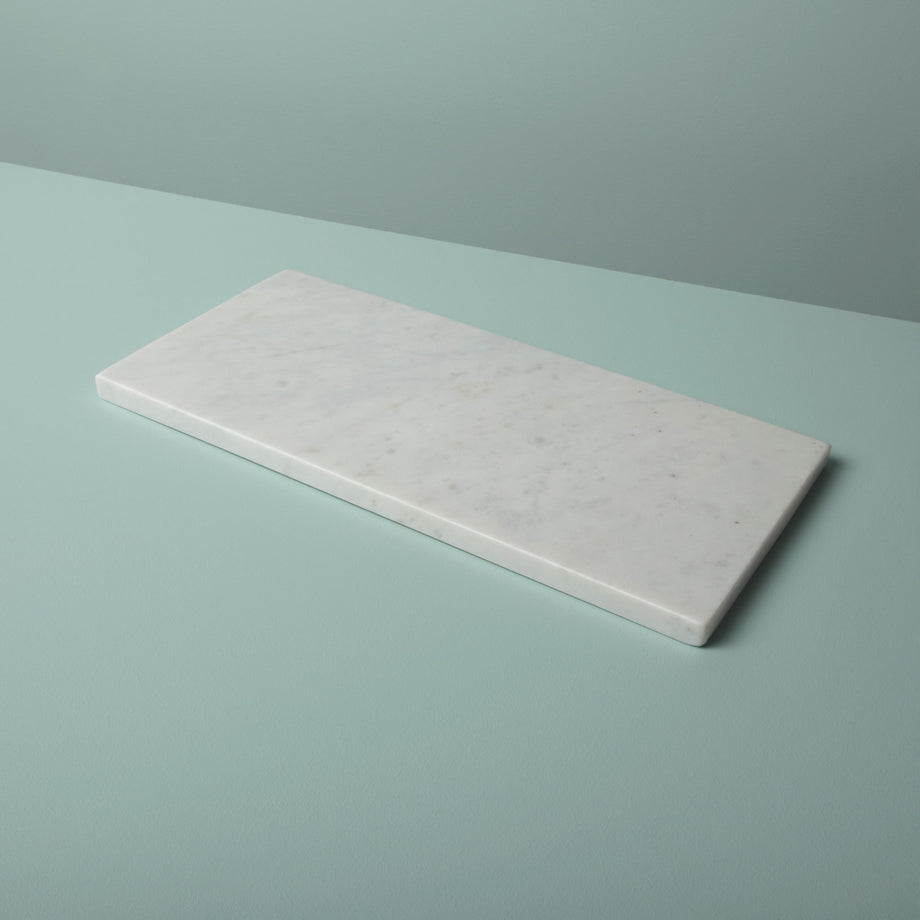 Be Home White Marble Rectangular Board