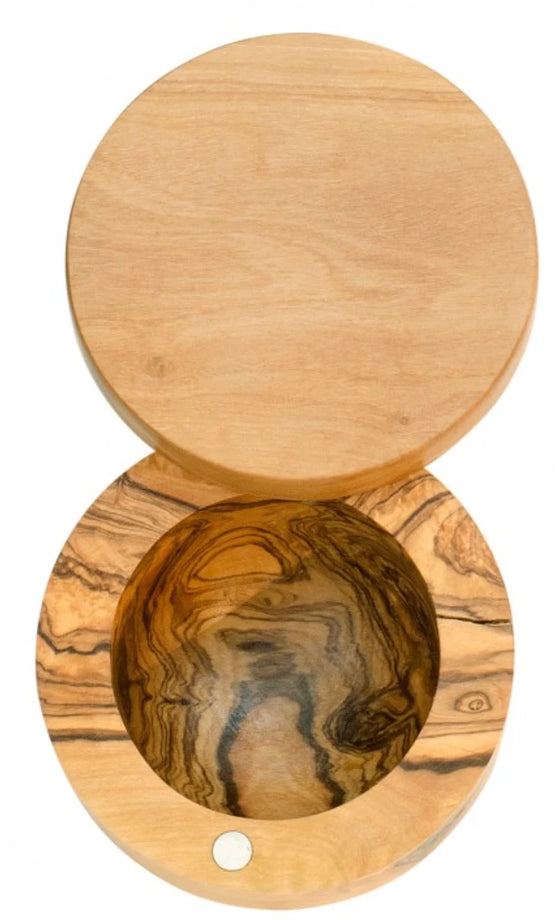 Boîte à sel en bois d'olivier Bérard
