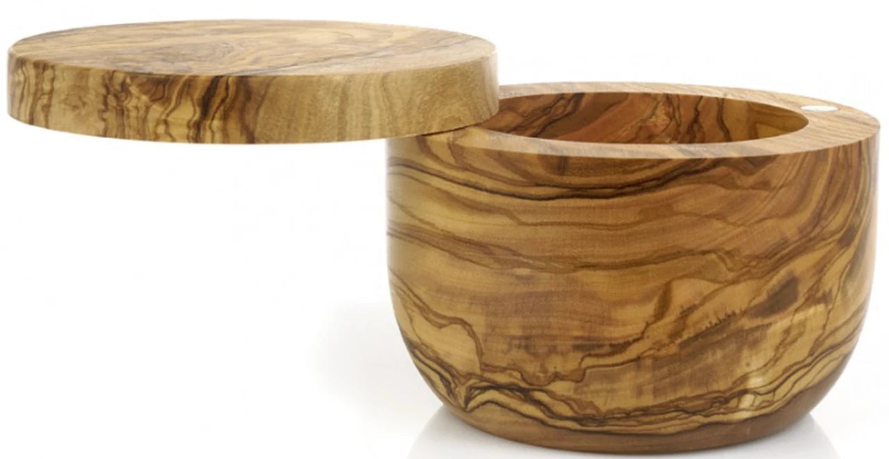Boîte à sel en bois d'olivier Bérard
