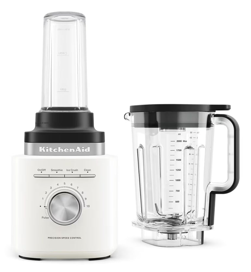 KitchenAid Pure Power Blender with Personal Blending Jar – Porcelain White