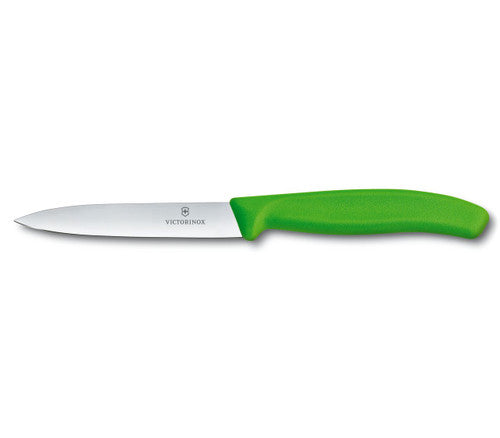 Victorinox 4" Straight Paring Knife - Green
