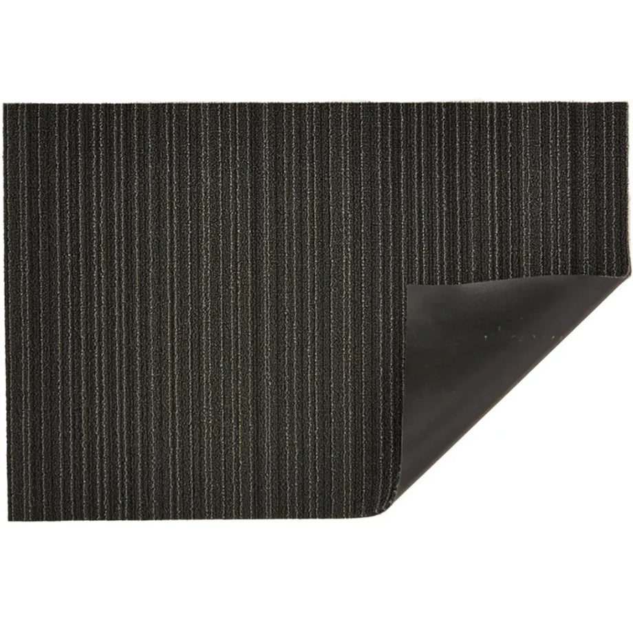 Chilewich Indoor Outdoor Shag Doormat - Skinny Stripe / Periwinkle / 24x36