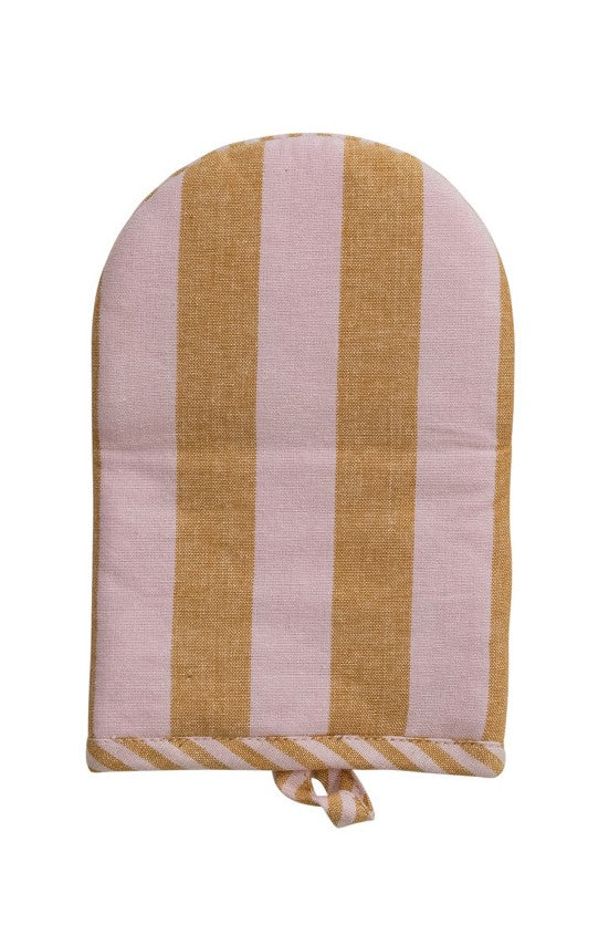 Creative Co-Op Woven Cotton Striped Oven Mitt - 3 Color Options