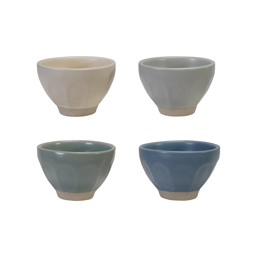 Creative Co-Op Stoneware Pinch Pot - Matte Finish / 4 Color Options