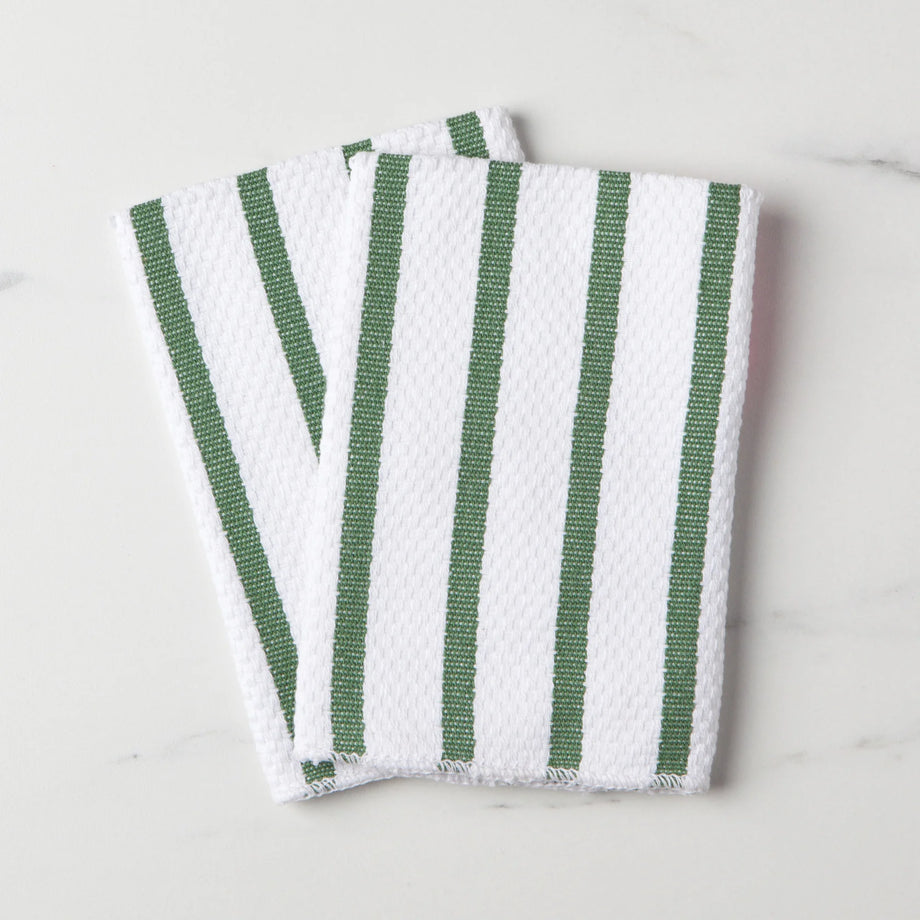 Now Designs Basketweave Dishcloths set of 2 - Elm Green