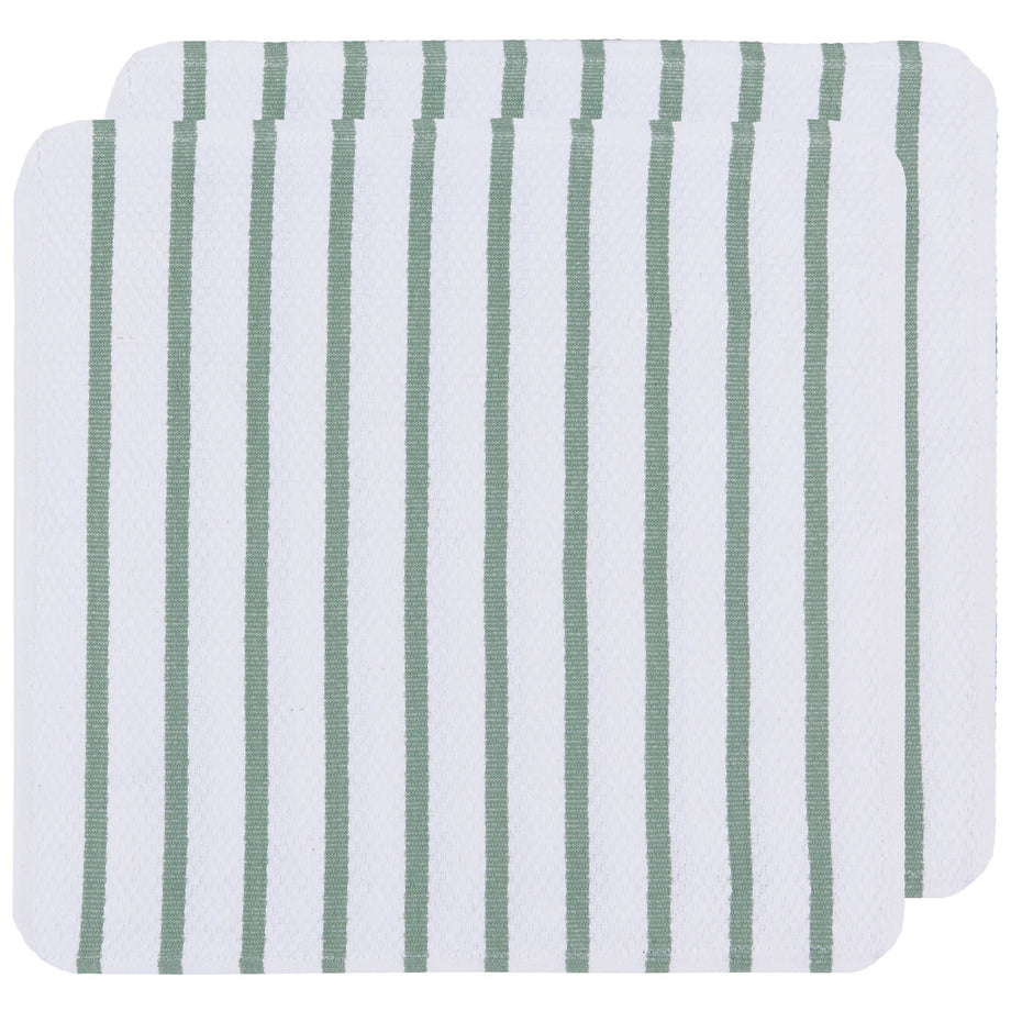 Now Designs Basketweave Dishcloths set of 2 - Elm Green