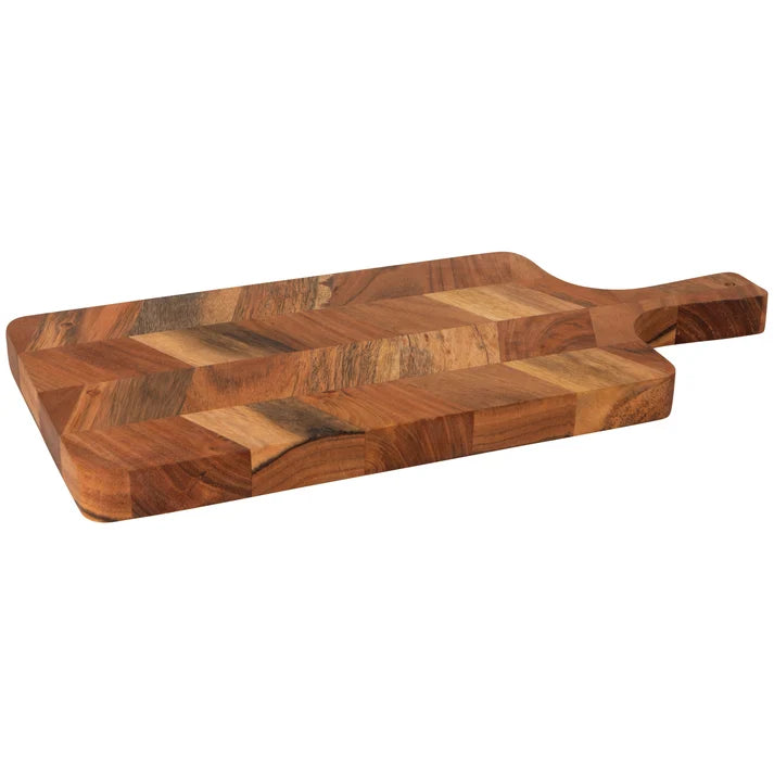 Danica Acacia Chevron Serving Board 15.5 in