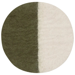 Danica Heirloom Felted Wool Trivet - Olive