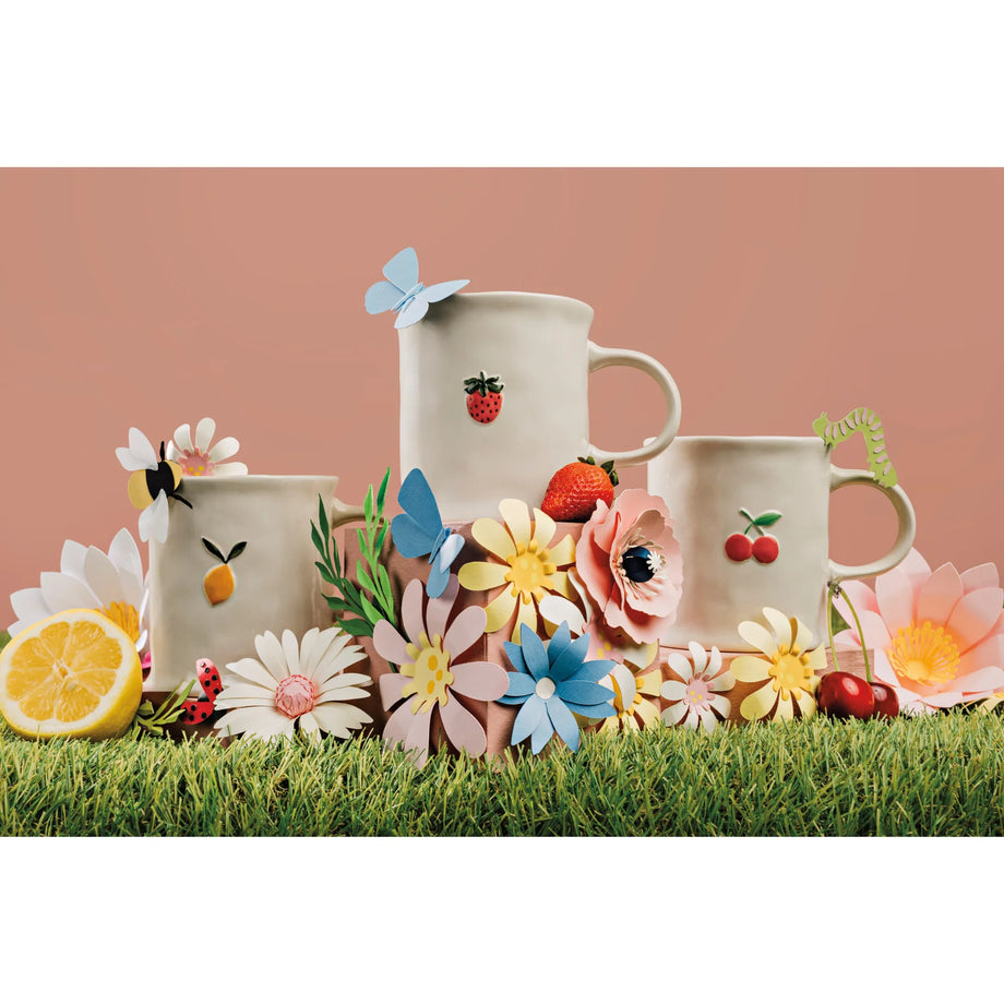 Danica Jubilee Embossed Mug - Lemon