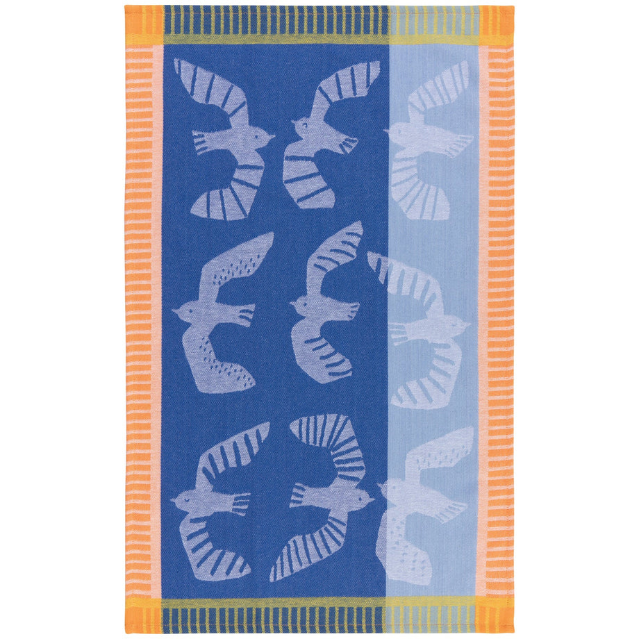 Danica Jubilee Jacquard Dishtowel - Birdie / Blue