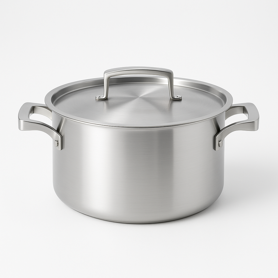 Browne Thermalloy Tri-Ply Saucepan with lid, 4QT / 22 cm