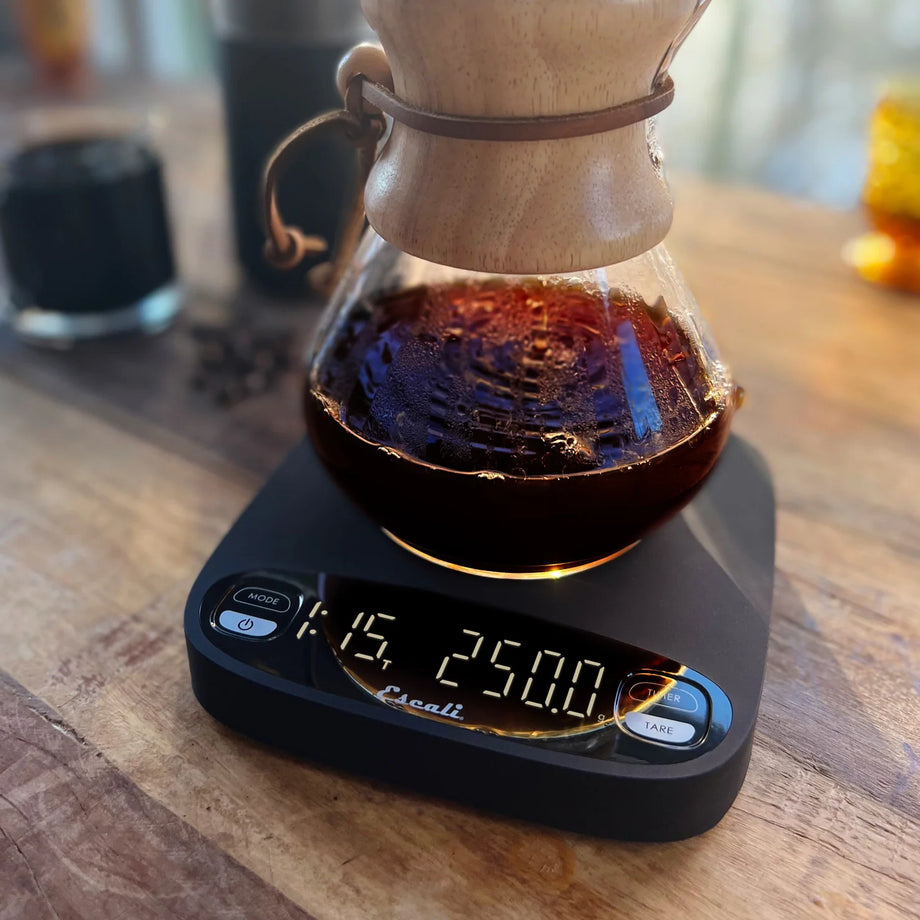 Escali Versi Digital Coffee Scale with Timer - Black