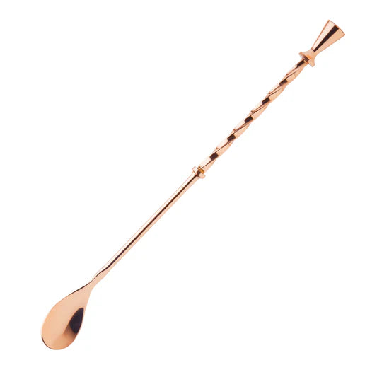 Final Touch Cocktail Mixing Spoon - Copper