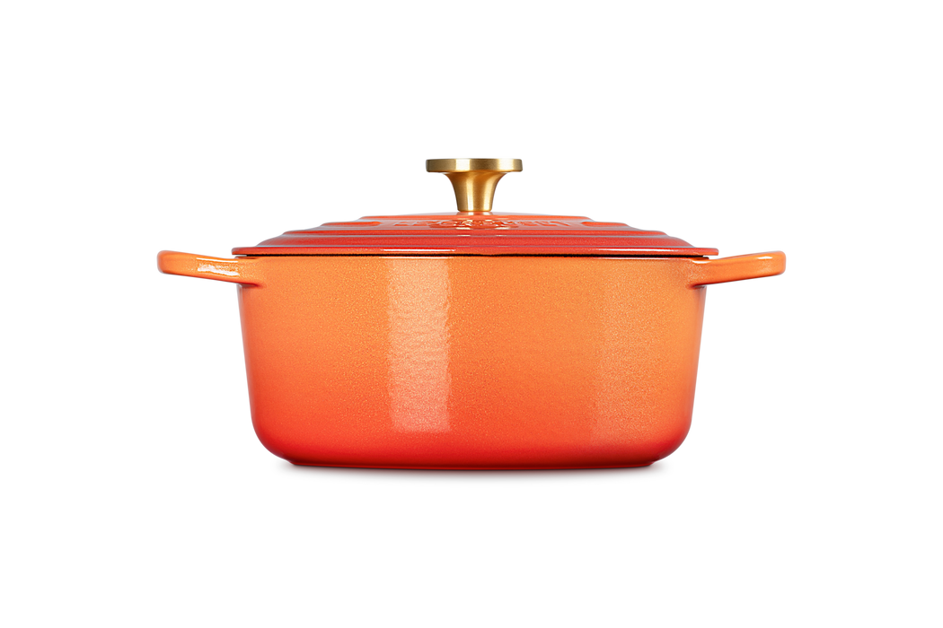Le Creuset 5.3L Signature Round French Oven -  Flamme Dorée