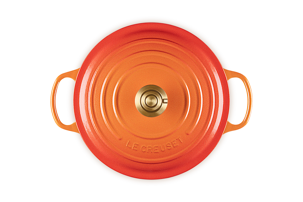 Le Creuset 5.3L Signature Round French Oven -  Flamme Dorée