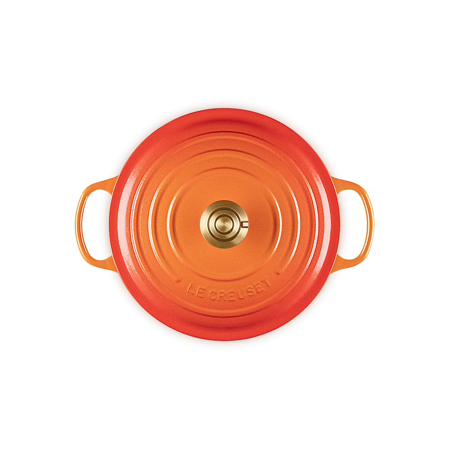Le Creuset 5.3L Signature Round French Oven -  Flamme Dorée