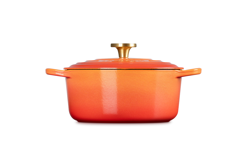 Le Creuset 4.2L Signature Round French Oven - Flamme Dorée