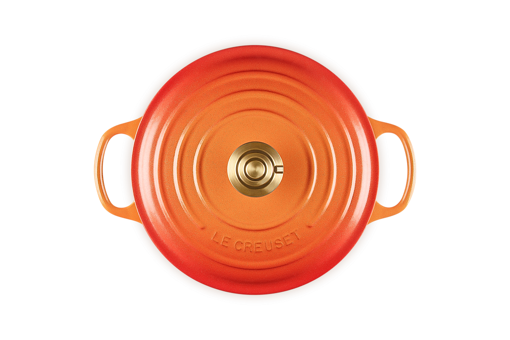 Le Creuset 4.2L Signature Round French Oven - Flamme Dorée