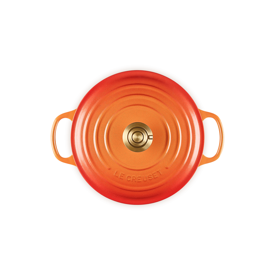 Le Creuset 4.2L Signature Round French Oven - Flamme Dorée