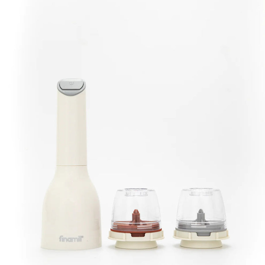 FinaMill Battery Grinder with FinaPod Peppercorn and FinaPod pro plus - Soft Cream