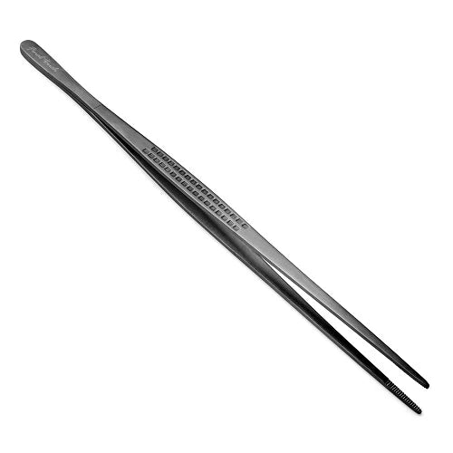 Final Touch Cocktail Garnish Tweezers - Black Chrome