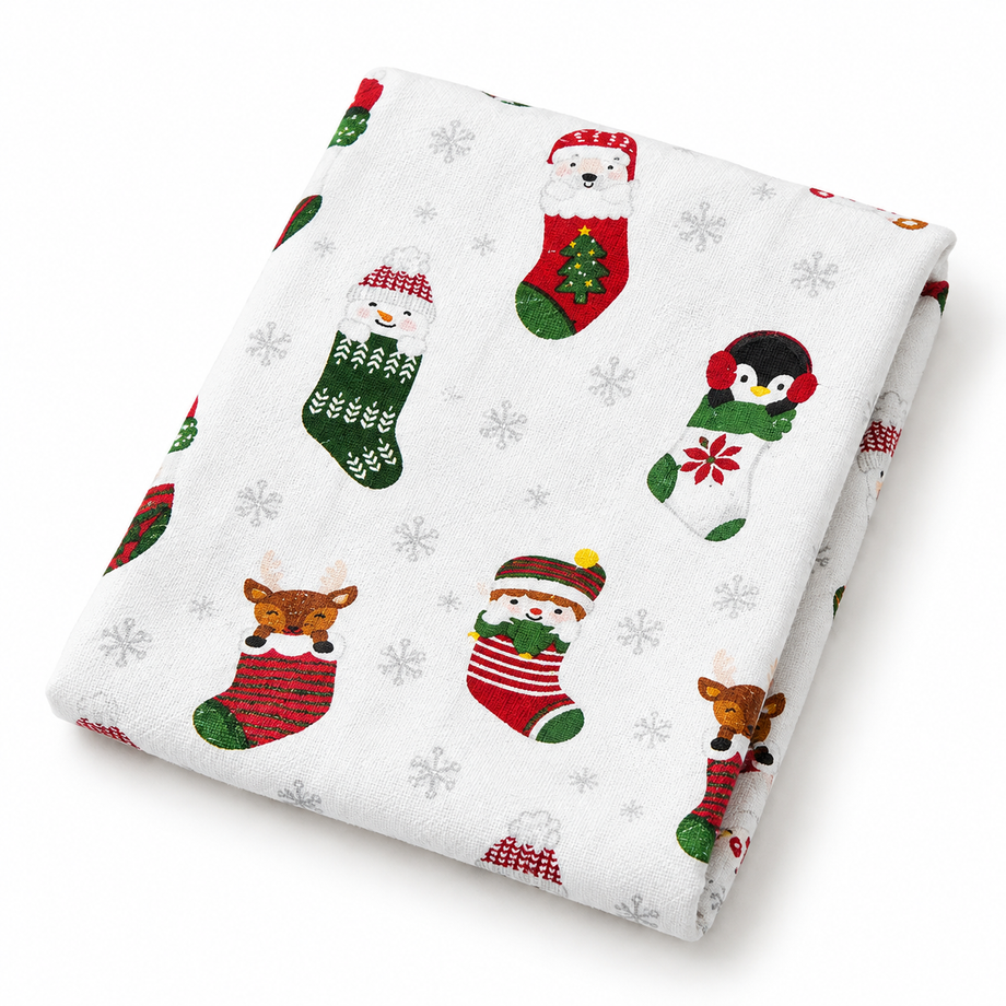 TAG Flour Sack Dishtowel - Holiday Cheer - 4 Style Options