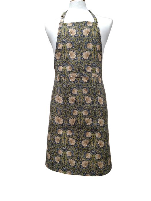 William Morris Cotton Apron - Pimpernel Charcoal