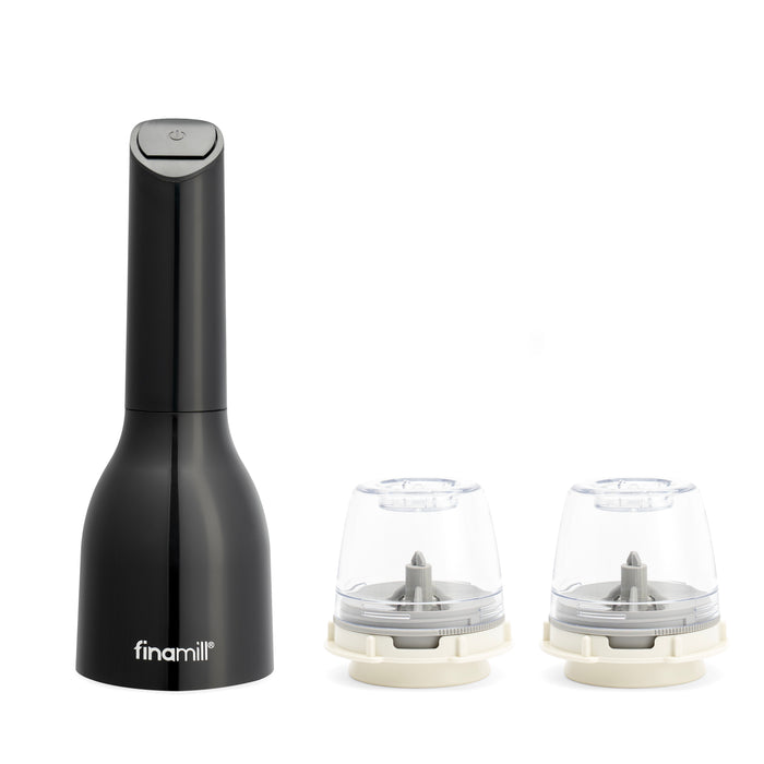 FinaMill Grinder with 2 FinaPod Pro Plus Pods - Midnight Black