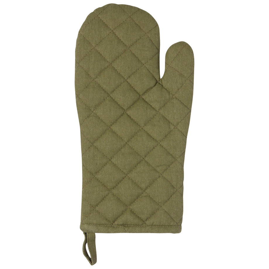 Danica Heirloom Stonewash Oven Mitt - Olive Branch
