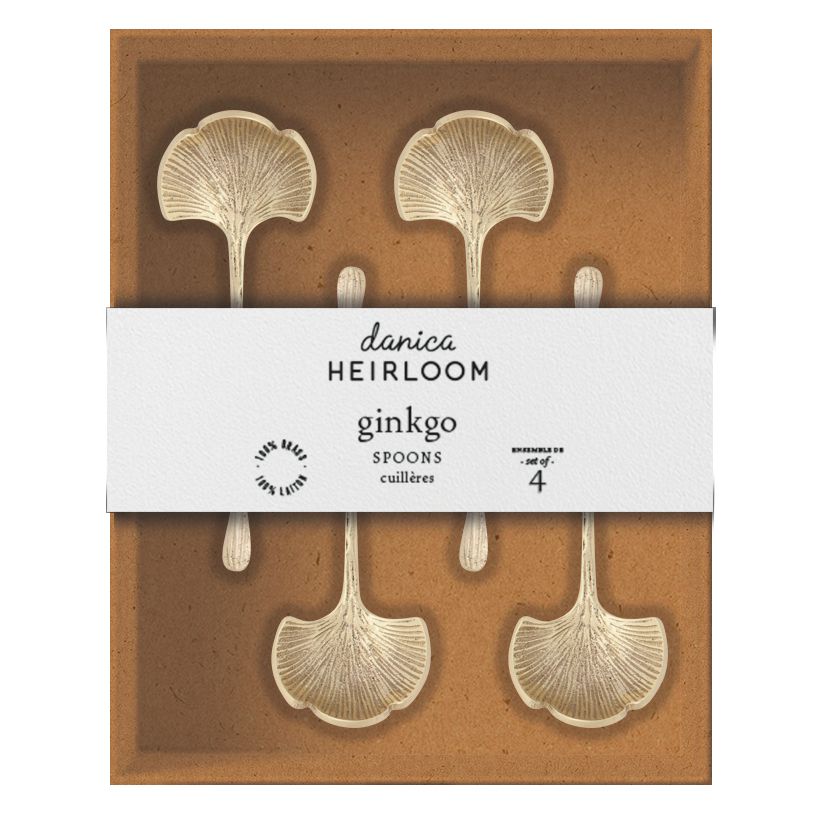Danica Heirloom Ginkgo Spoons Set of 4