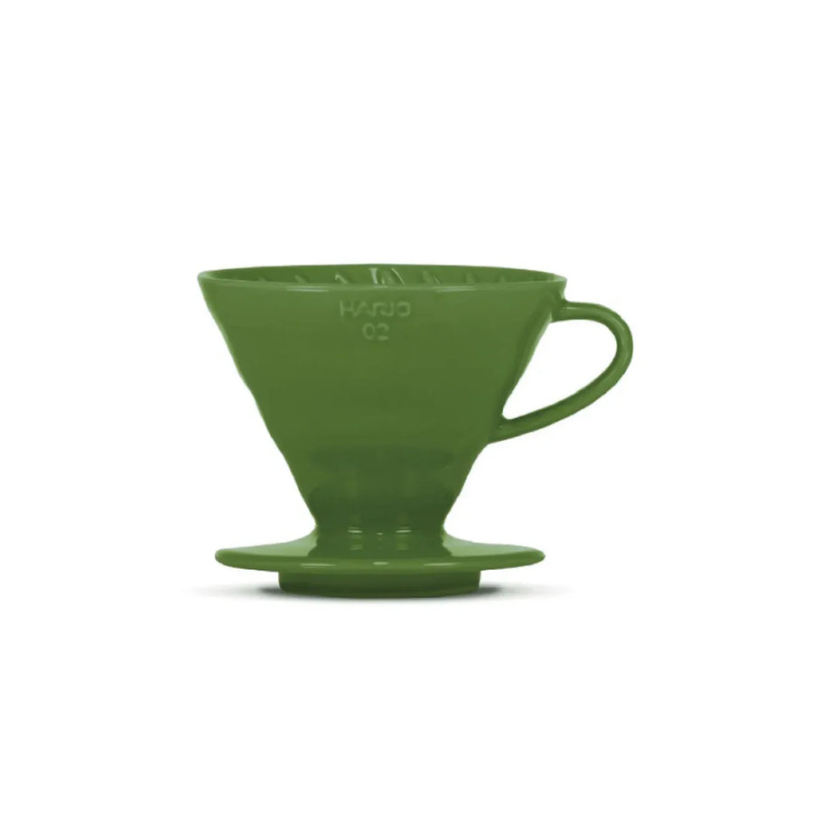 Hario V60-02 Ceramic Brew Dripper - Dark Green
