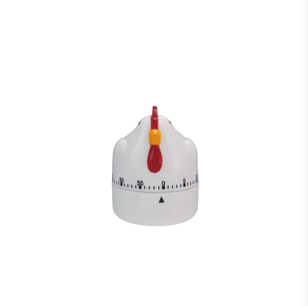 Hazel Mazel Rooster-Shaped Kitchen Timer – 1 Hour, 2-3/4