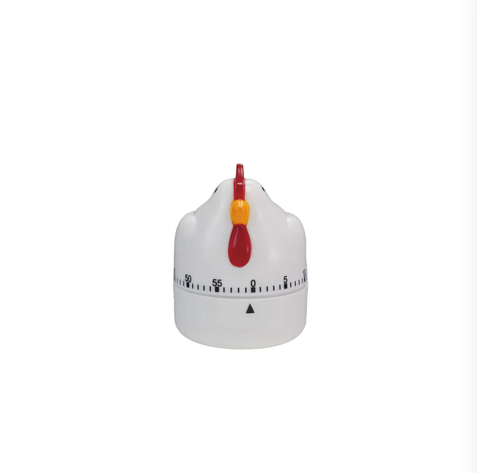 Rooster Cooking Timer Hazel Mazel Rooster-Shaped Kitchen Timer – 1 Hour, 2-3/4