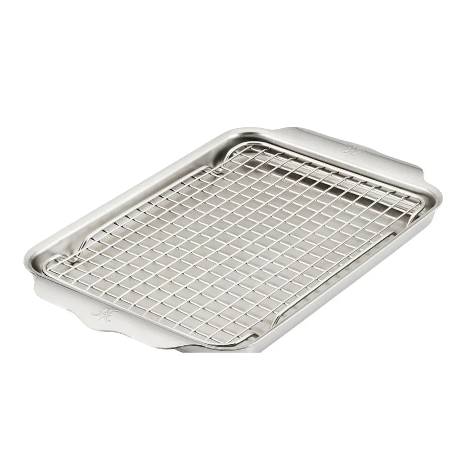 Hestan Provisions OvenBond Tri-ply Stainless Steel Quarter Sheet Pan with Rack, 9" x 12.5"