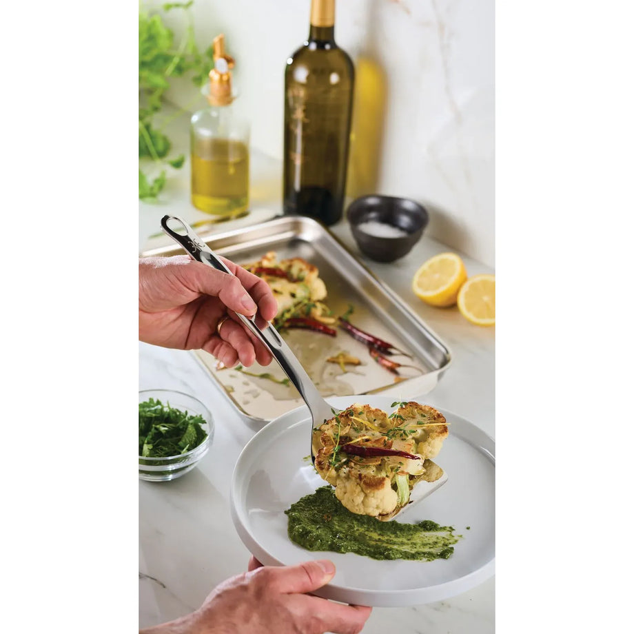 Hestan Provisions 13" Stainless Steel Solid Turner Utensil