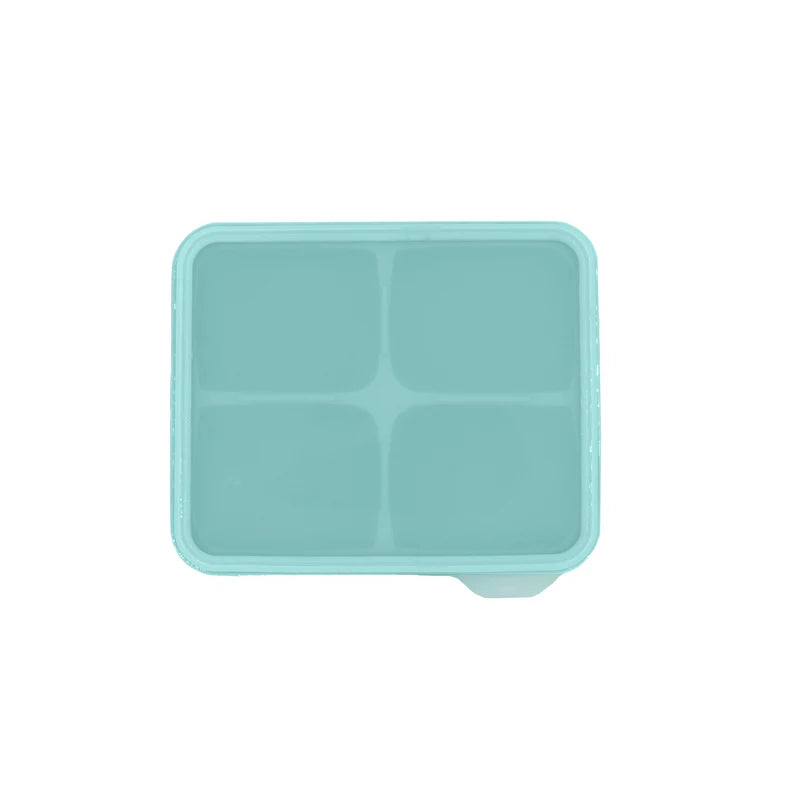 Kitchen Basics Ice Cube Silicone Mold with Lid - Aqua Blue