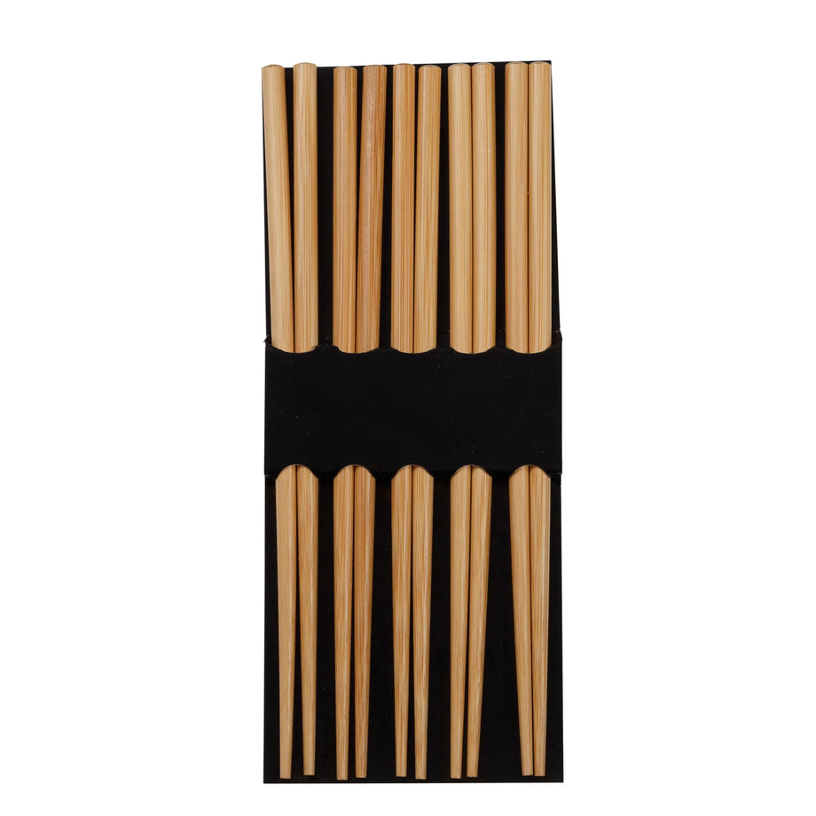Joyce Chen Reusable Burnished Bamboo Chopsticks - Set of 5