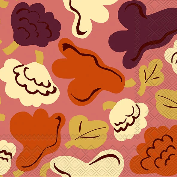 Marimekko Paper Lunch Napkins - KUKASTA KUKKAAN Red