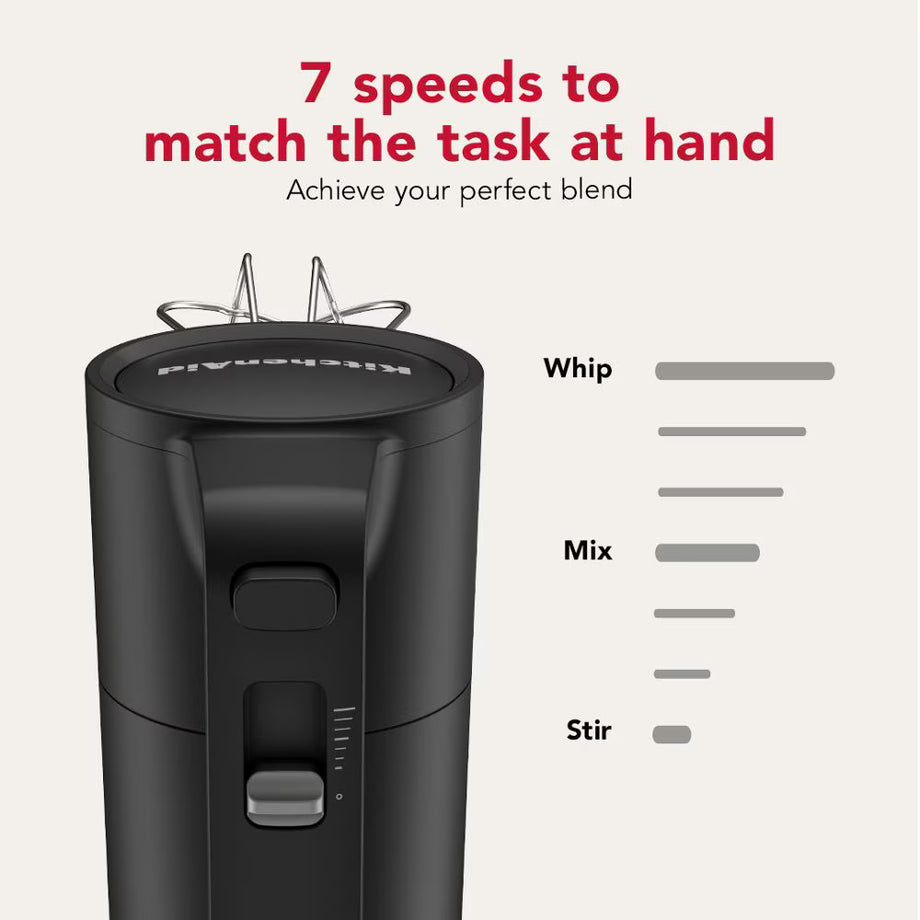 KitchenAid Go™ Cordless Hand Mixer - Black Matte - Battery Not Included