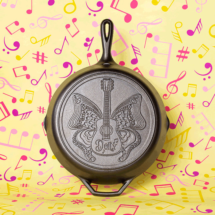 Lodge Cast Iron Dolly Parton Skillet “Love is Like a Butterfly” - 12”