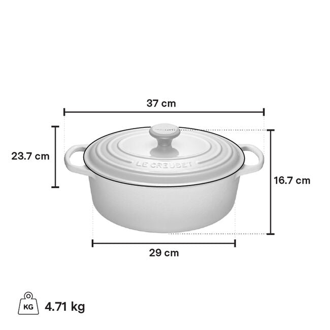 Le Creuset 4.7L Oven français Oval - Cerise