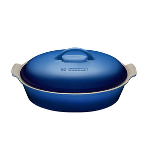 Le Creuset Heritage 3.8L Oval Casserole with Lid - Blueberry