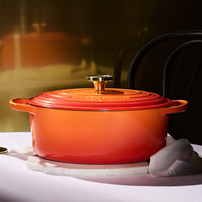Le Creuset 4.7L Oval French Oven - Flamme Dorée
