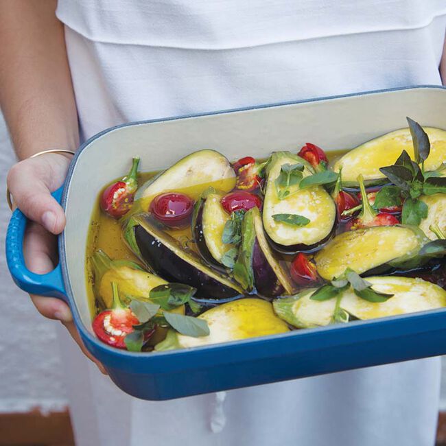 Le Creuset 4.9L Roasting Pan - Blueberry